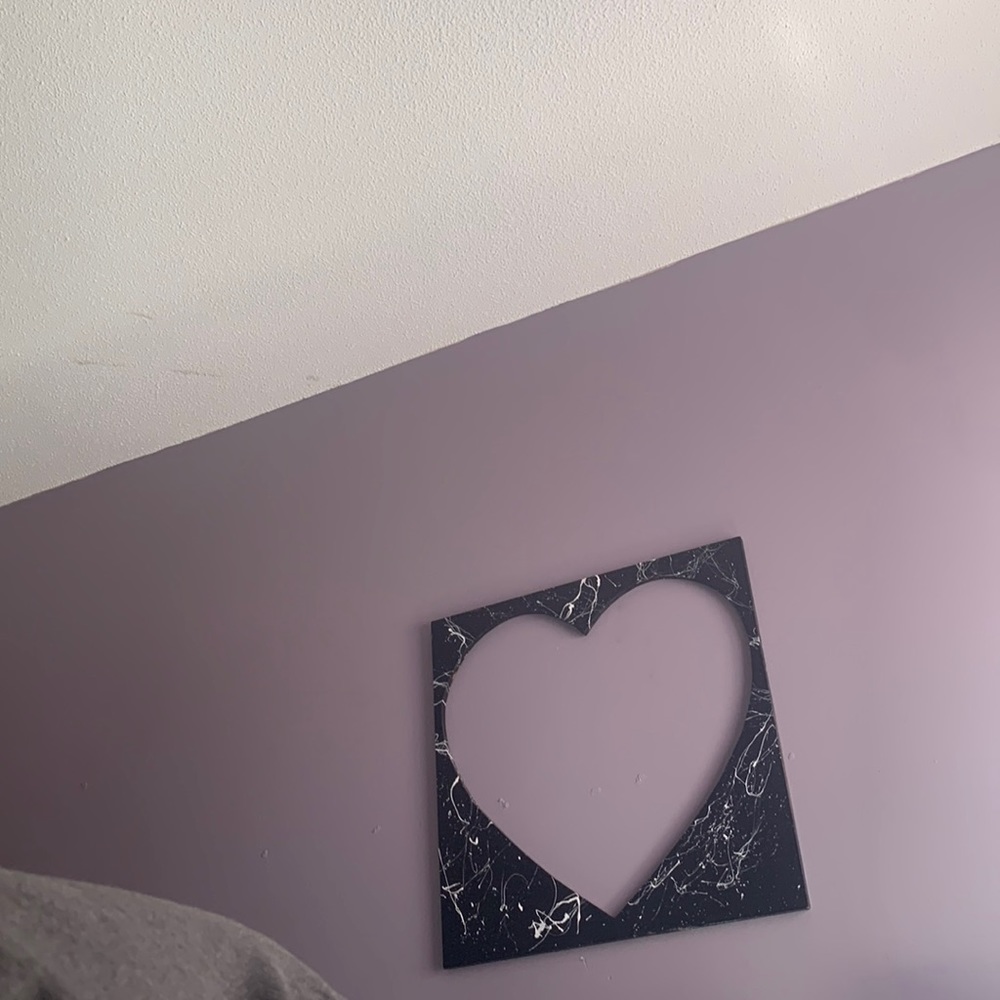 Heart shaped wall art